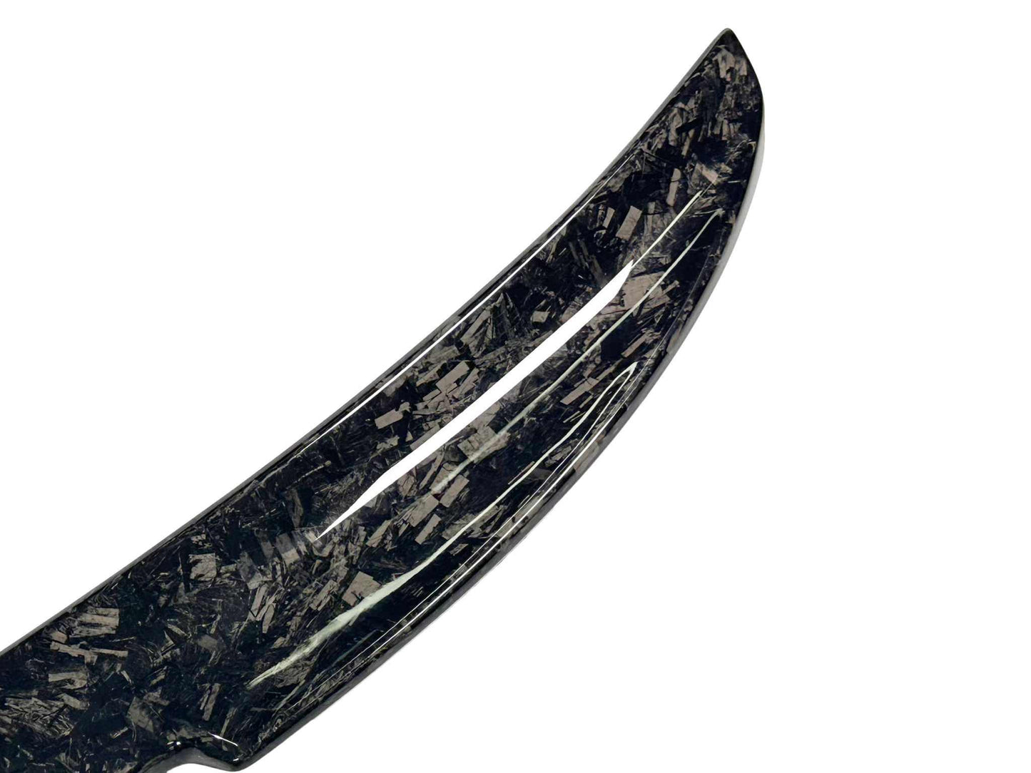 Wet Carbon Fiber Spoiler V2 for Mustang Mach-E 2021-2025 in Carbon Black and Forged Carbon colors