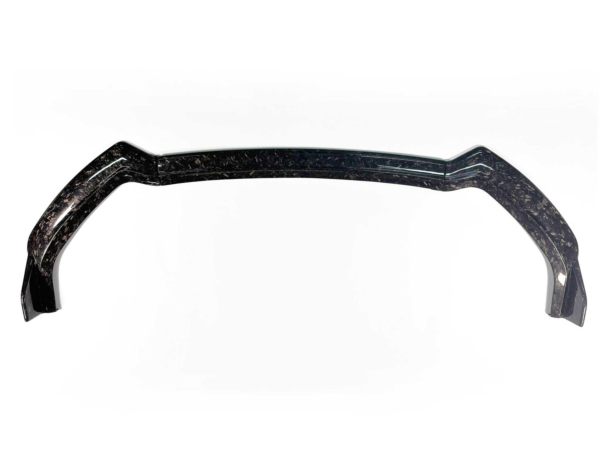 Carbon fiber front lip splitter for Mustang Mach-E GT 2021-2025 in carbon black finish