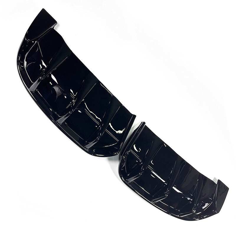 Rear Diffuser for Mustang Mach-E made of high-quality wet carbon fiber in glossy black finish