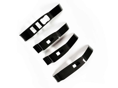 Dry carbon fiber window lifts cover set for Mustang Mach-E 2021-2025 interior upgrade