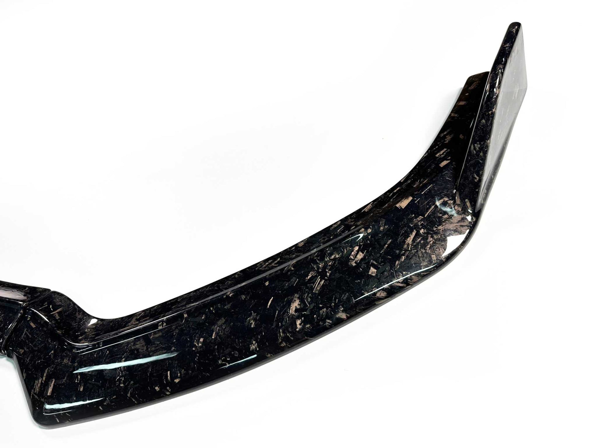 Carbon fiber front lip splitter for Mustang Mach-E GT 2021-2025 in carbon black finish