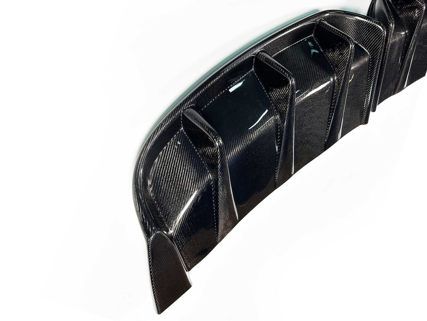 Carbon fiber rear diffuser for Mustang Mach-E 2021-2025 with aerodynamic design