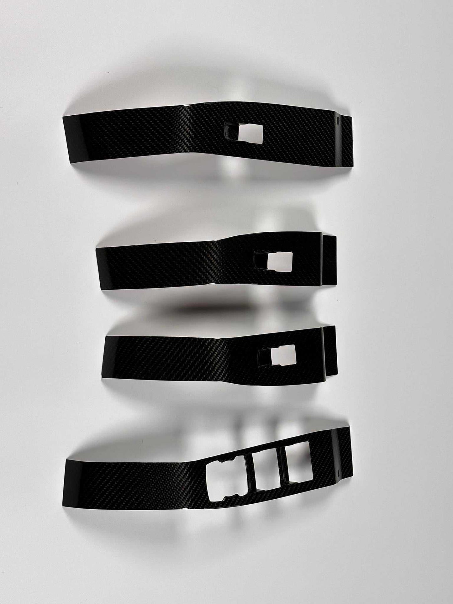Carbon fiber window lifts cover set for Mustang Mach-E 2021-2025 models