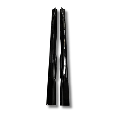 Carbon fiber side skirts for Mustang Mach-E 2021-2025, black, lightweight and durable aerodynamic car accessory
