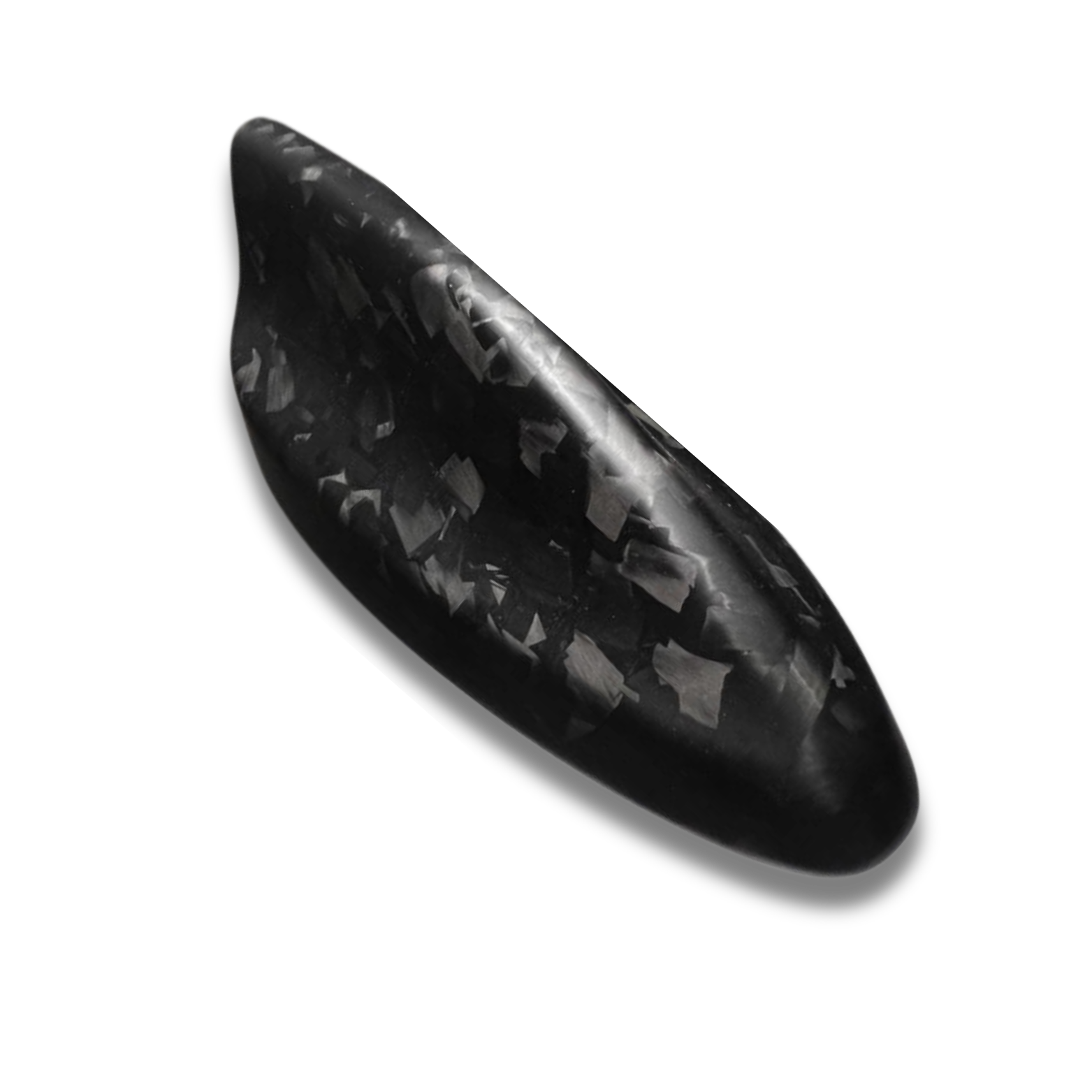Dry carbon fiber shark antenna cap for Mustang Mach-E 2021-2025 in carbon black or forged carbon finish