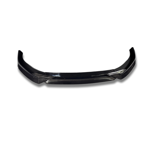 Carbon fiber front lip splitter for Mustang Mach-E GT 2021-2025, enhancing aerodynamics and sporty look