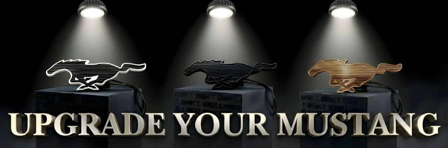 ULTIMATE FRONTREAR KIT illuminated Mustang Mach-E pony emblem with advanced LED technology and lifetime warranty