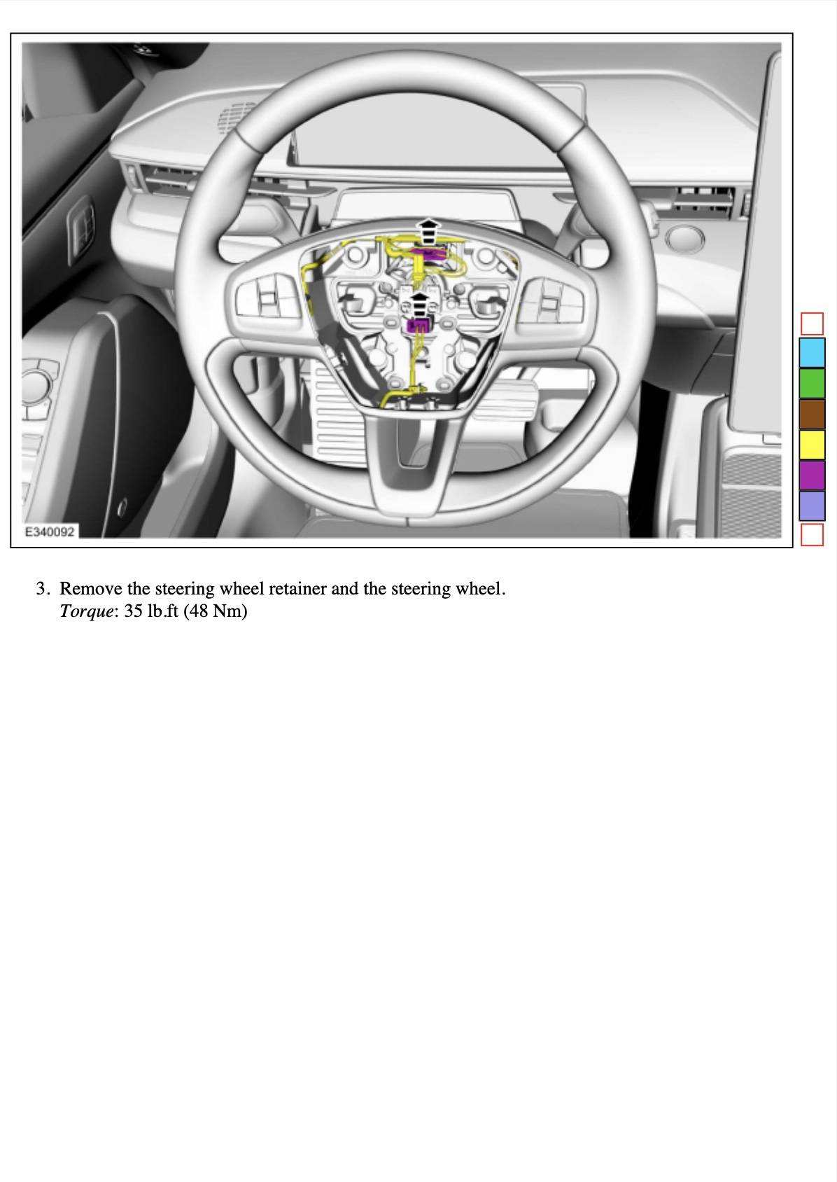Custom Ford OEM Yoke steering wheel compatible with all Mustang Mach-E models, featuring OEM construction, heating, and plug-and-play installation