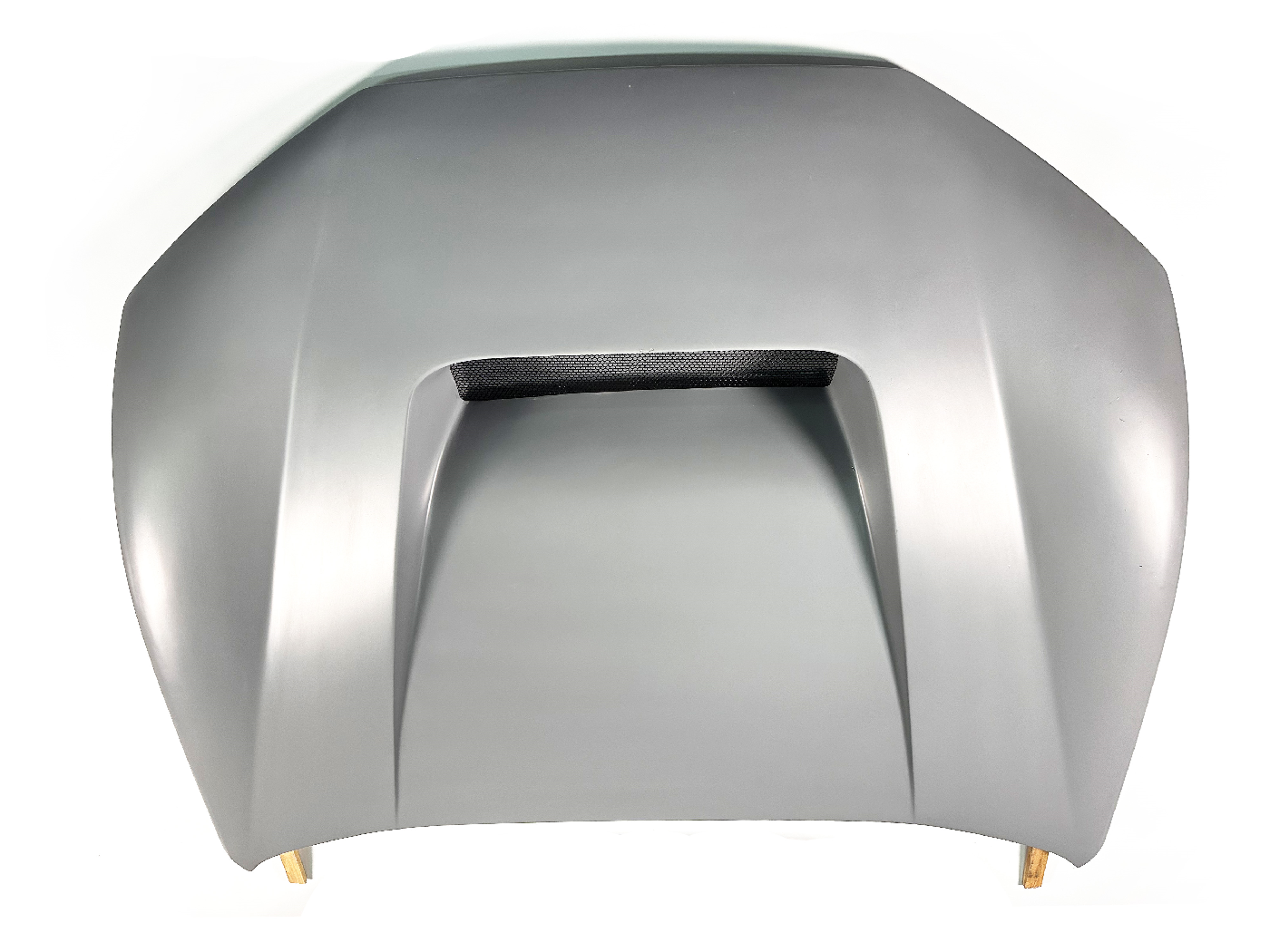 Shelby Style Fiber Hood for Ford Mustang Mach-E 2021-2025 in matte finish with aerodynamic design and lightweight carbon fiber construction