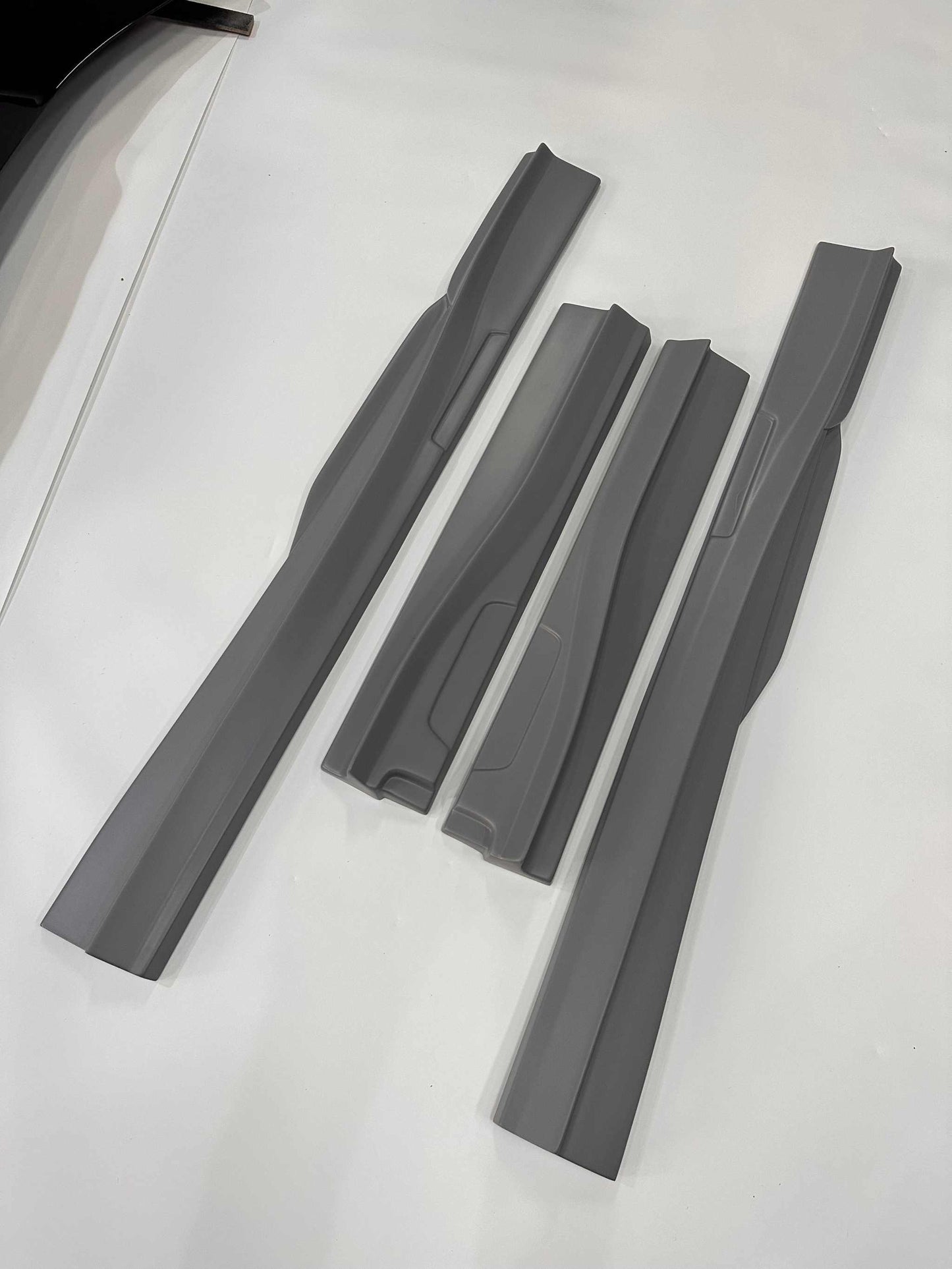 Carbon fiber side skirts for Mustang Mach-E 2021-2025 enhancing aerodynamics and style