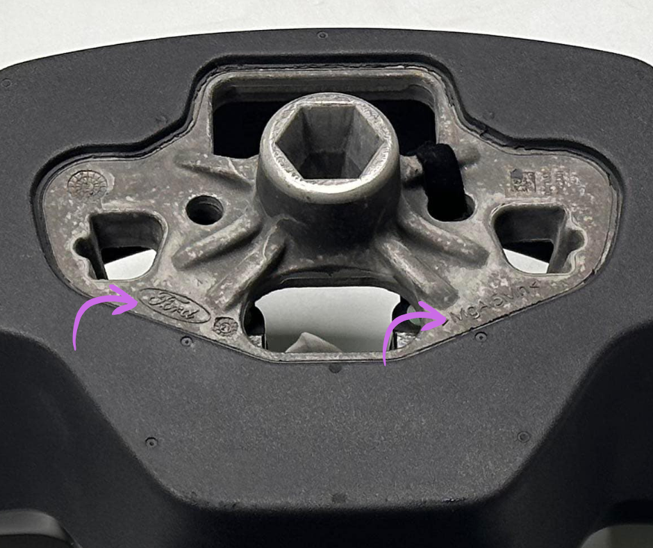 Ford OEM Yoke steering wheel for Mustang Mach-E with customizable design and OEM parts compatibility